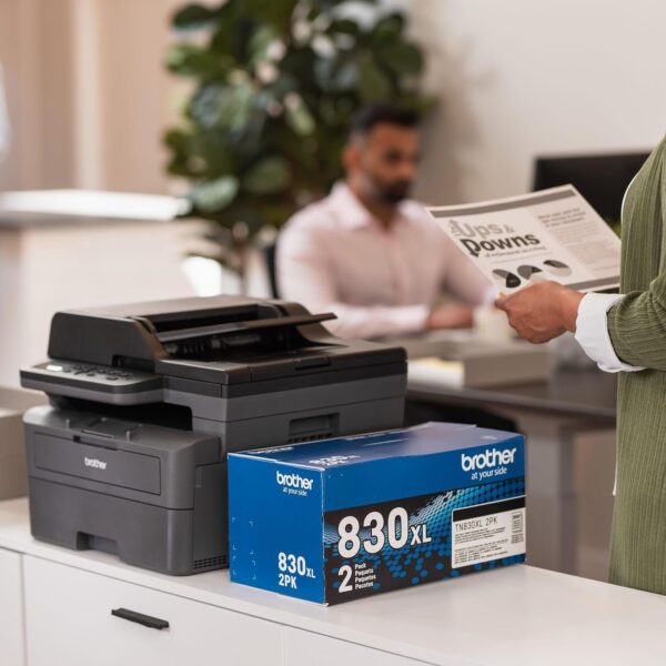 Brother DCP-L2640DW Wireless Compact Monochrome Multi-Function Laser Printer with Copy and Scan, Duplex, Mobile, Black & White | Includes Refresh Subscription Trial(1), Amazon Dash Replenishment Ready - Image 8