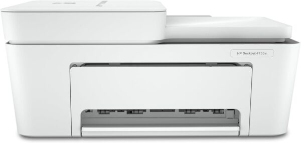 HP DeskJet 4155e Wireless Color Inkjet Printer, Print, scan, copy, Easy setup, Mobile printing, Best-for home, 3 months of Instant Ink included,white